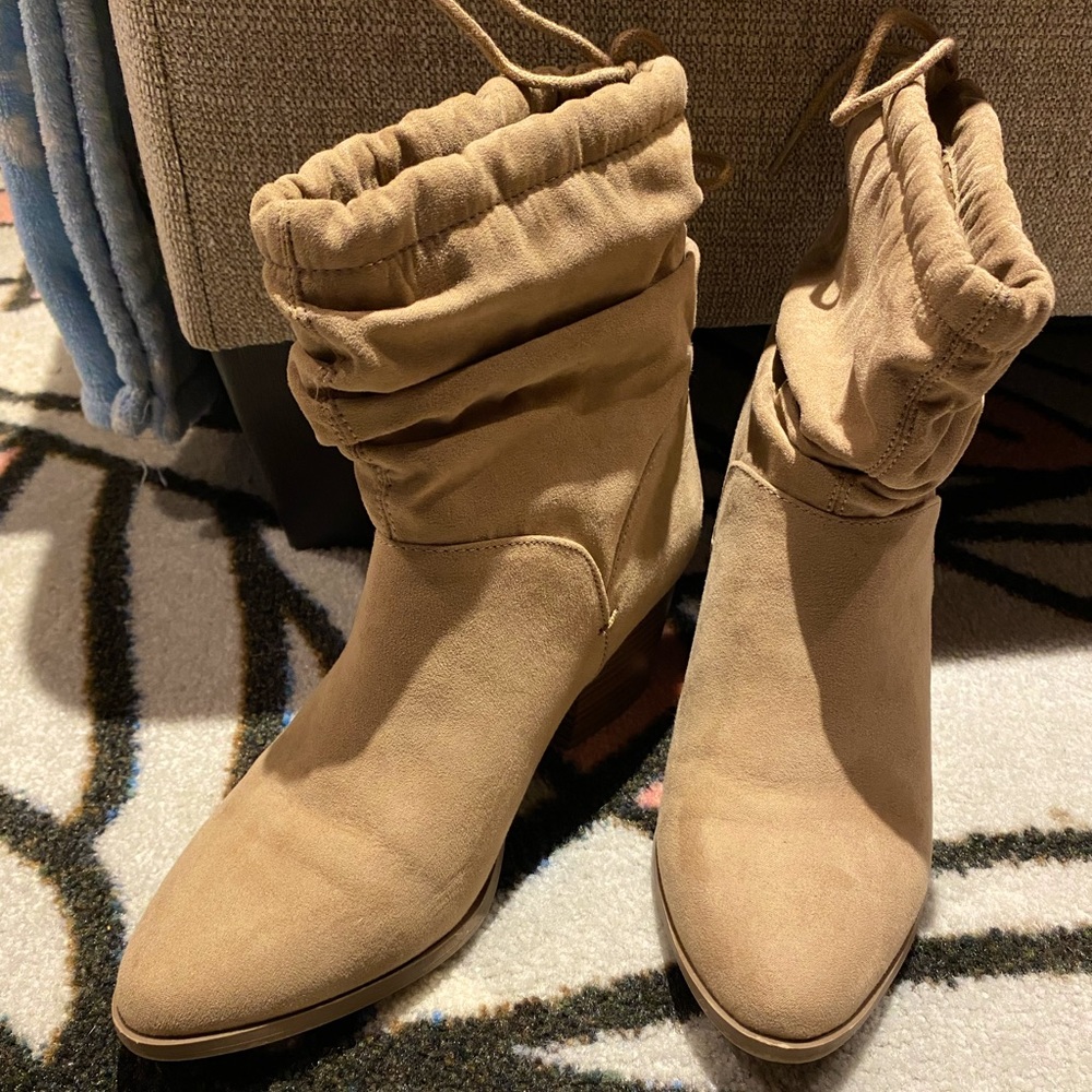 Ankle tie booties
